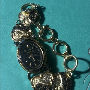 Montana Silversmith Elegant Gold and Black Watch Bracelet